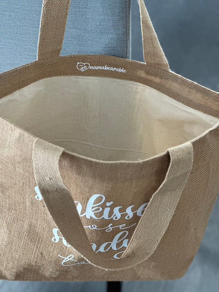 Burlap Tote - Sunkissed