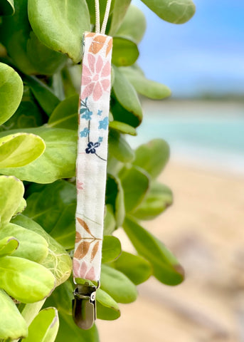 Floral Paci Clip