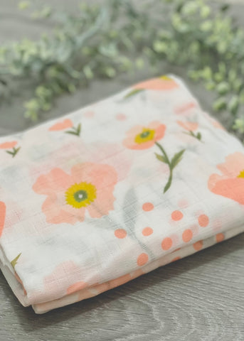 Muslin Blossom Swaddle Blanket
