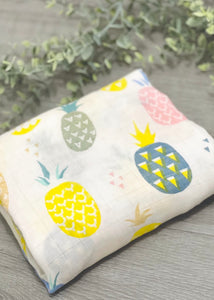 Muslin Pineapple Swaddle Blanket