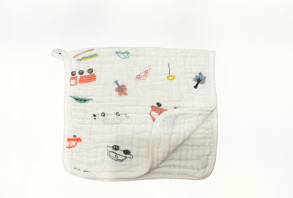 Muslin Transportation Burp Cloth