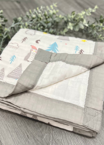 Muslin Winter Penguin Quilt