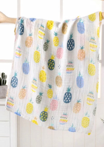 Muslin Pineapple Swaddle Blanket