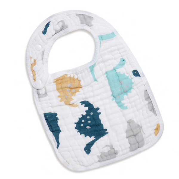 Muslin Dinosaur Bib