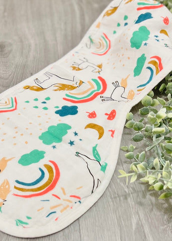Convertible Unicorn Burp Cloth